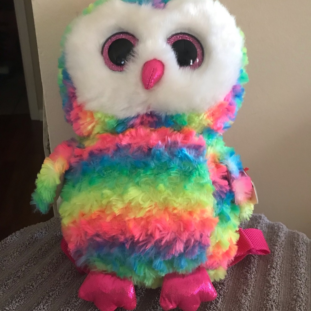 Plush Ty Owen the Owl Backpack